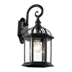 1 Light Coach Lantern, Black