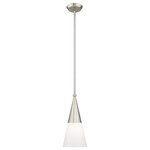 Livex Lighting - Livex Lighting 40686-91 Stockholm - 23.75" One Light Mini Pendant - The unique design of the Stockholm mini pendant meStockholm 23.75" One Brushed Nickel Brush *UL Approved: YES Energy Star Qualified: n/a ADA Certified: n/a  *Number of Lights: Lamp: 1-*Wattage:40w Medium Base bulb(s) *Bulb Included:No *Bulb Type:Medium Base *Finish Type:Brushed Nickel