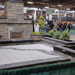 Fallingwater Ucara Hardscape Exhibit - Outdoor Fireplaces