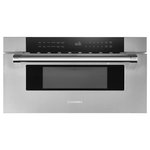 Cosmo - 30 in. Built-in Microwave Drawer 1.2 cu. ft. Capacity in Stainless Steel - Maximize your kitchen space with the seamless integration of the Cosmo COS-MWD3012GSS Microwave Drawer into your cabinetry. This top loading microwave drawer provides a clutter-free countertop with its built-in installation. The 30 in. construction fits into wider cabinets while also accommodating larger dishes when cooking. Elevate your culinary experience with 10 power levels and 1000 watts of cooking power, ensuring meals are a flavorful success. Easily open and close the microwave with the touch of a button on the easily accessible control panel. Effortlessly heat meals with automatic presets including melt, soften, popcorn and beverage. Thawing food is a cinch with the weight or time defrost options, and the included defrosting rack allows you to maximize the microwave's capacity. This microwave is built with safety in mind, providing a child lock function. The sleek stainless steel build fits perfectly into any modern kitchen design.