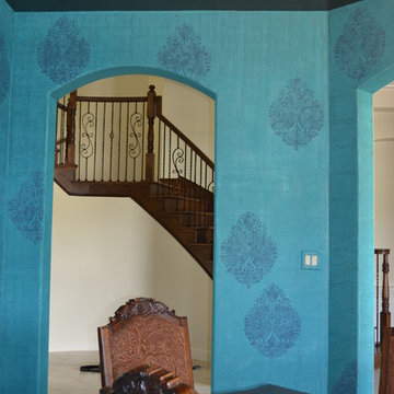 Peacock Linen - Dining Room Walls