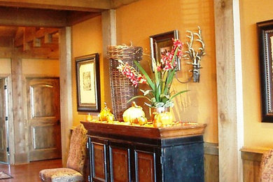 Hallway - rustic hallway idea in Other