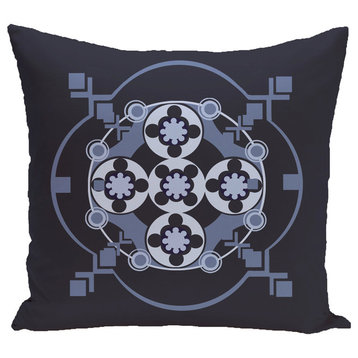 Bandana-Rama Geometric Print Pillow, Bewitching, 16"x16"