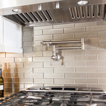 Poway Kitchen Remodel with Brushed Nickel Pot-Filler