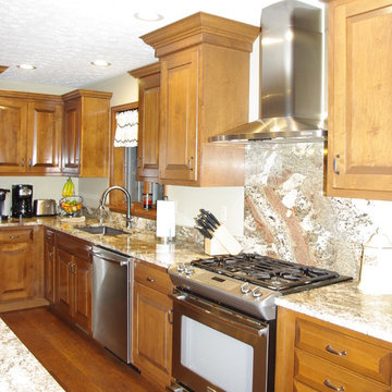 Remodel using and matching 36 year old cabinets
