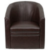 Roseto FFIF16556 27"W Leather Accent Chair - Brown