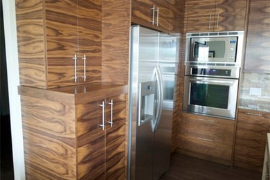 Inspiration for a modern home design remodel in Calgary