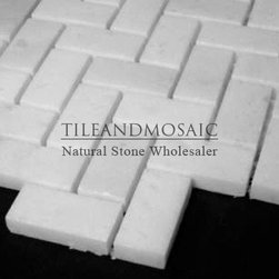 Statuary Crystal White Marble Italian Statuario Herringbone Mosaic Tile Polished - Products
