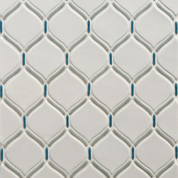 Tilt Ottoman Mosaic in Sail Blend - Mosaic Tile