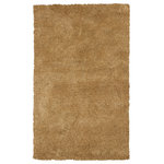 KAS Rugs & Home - Bliss 1567 Gold Shag, 8'x11' - Bliss 1567 Gold Shag 8'x11'. Hand-Woven & Other of 100% Polyester with Cotton Backing. Made in China. Vacuum regularly & spot clean stains. Professional cleaning recommended periodically.
