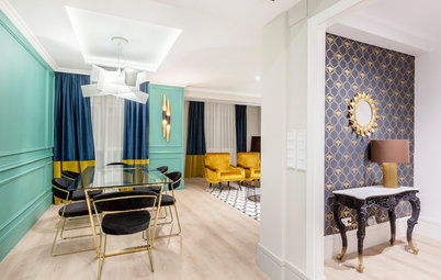 Casas Houzz: El elegante y colorido ático en Madrid de una médica