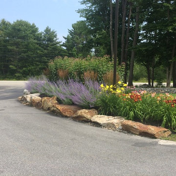Commercial parking lot entry