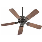 Quorum - Quorum 143425-95 Estate - 42" Patio Fan - Add a ceiling fan to your room and get comfortable. A good fan offers cool relief, circulates warm air for more efficient heating and adds a touch of fresh air to any space. Our fan collection is wonderfully diverse, so there's a style to suit any interior. Durable construction guarantees whisper-soft operation and our wide variety of styles offer a decorative and functional addition to any room.