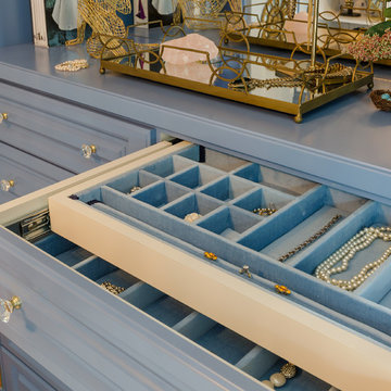 Sporting Blue Room Turned Closet