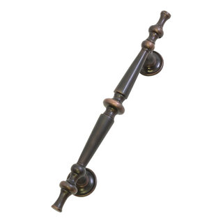 Traditional Cabinet Pull And Plates 9.5" - Traditional - Cabinet And ...