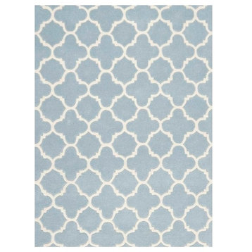 Safavieh Chatham Collection CHT717 Rug, Blue/Ivory, 2'3"x9'