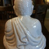 Sitting Buddha Statue, Ivory Finish