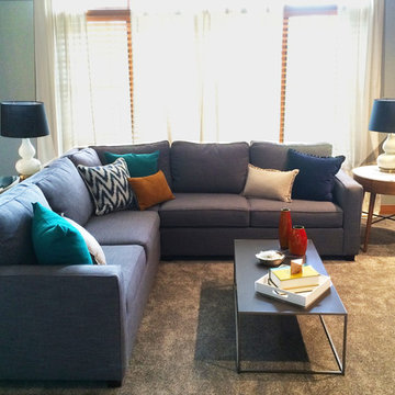Contemporary Family-Friendly Living Room