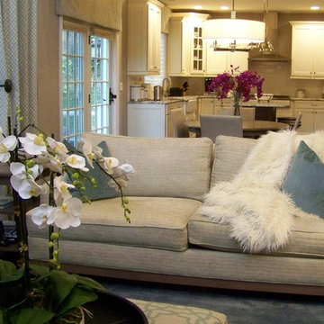 Two-Story Open Plan Transitional -- Living Room