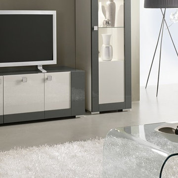 Meuble TV design bicolore - Turin