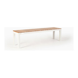 Wintons Teak Tandem Alu Backless Bench - Outdoor Benches
