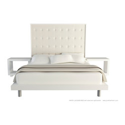JONATHAN FRANC - CUSTOM BED WITH ATTACHED NIGHTSTANDS by Jonathan Franc - Beds