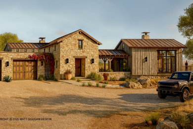 Example of an eclectic exterior home design in Santa Barbara
