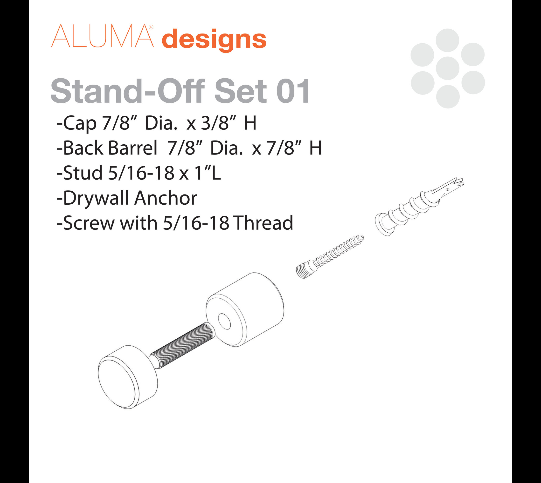 FUTURA Stand-Off Picture Frame, 8