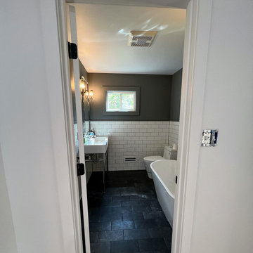 Some before and during our current Jefferson Heights, Catskill NY complete home