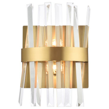Elegant Lighting 6200W8 Serephina 2 Light 12" Tall Wall Sconce - Satin Gold
