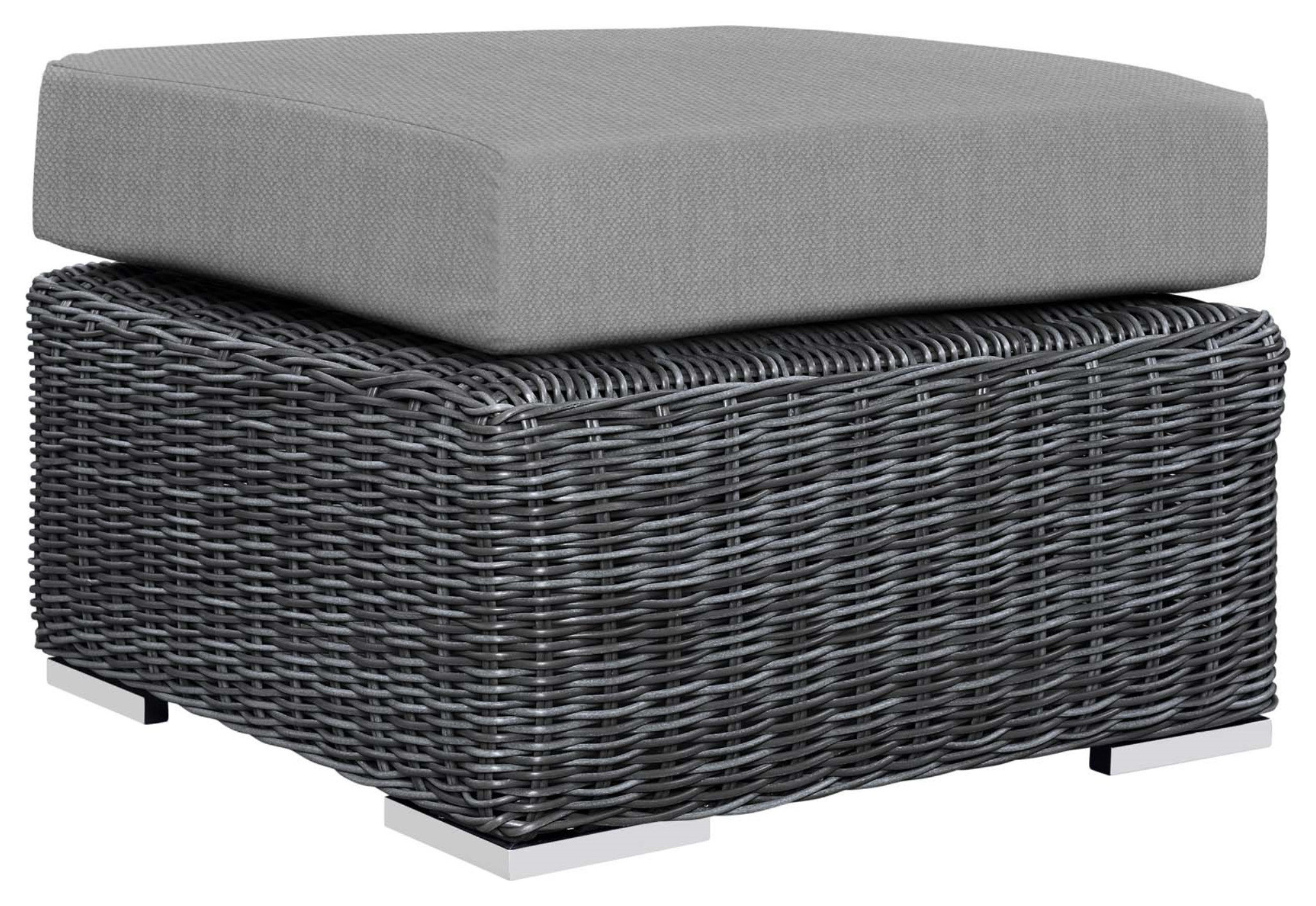 Summon Outdoor Patio Ottoman - Ultimate Comfort & Quality Two-Tone