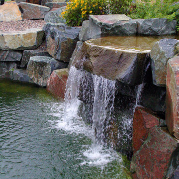 A Swimming Pond, Patio and Fire Pit