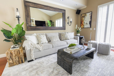 Elegant family room photo in Austin