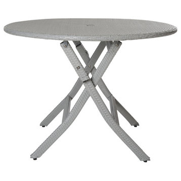 Safavieh Ellis Indoor-Outdoor Round Folding Table, Grey