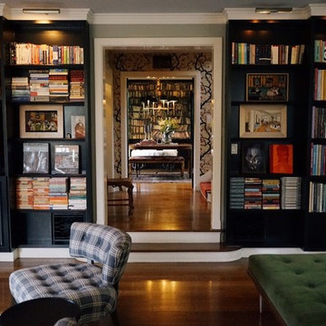Moody library/living room