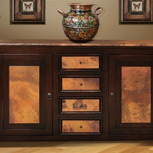 Copper Leather Wood