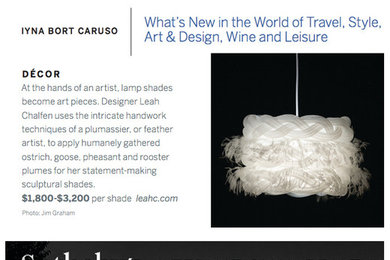 Couture Lampshades from "Light As A Feather by Leah C."