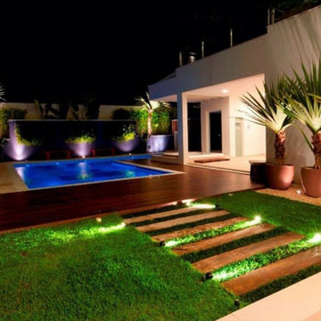 Fiberglass Pool with deck
