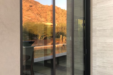 Inspiration for a large contemporary exterior home remodel in Phoenix