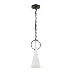 white shade pendant light