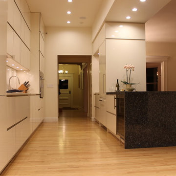 Modern Kitchen in old Victorian house in San Francisco