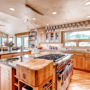 Custom Boulder Kitchen with Creative Amenities