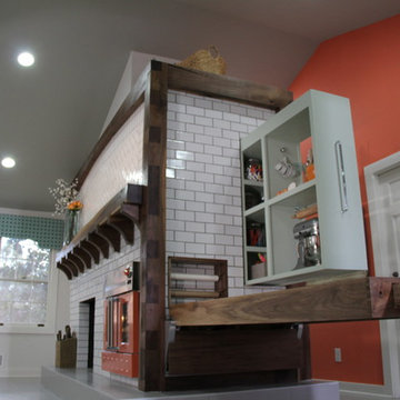 Orange BlueStar Wall Oven featured on HGTV's The Elbow Room