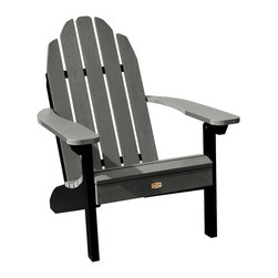 ELK OUTDOORS - The Essential Adirondack Chair, Black and Gray - Adirondack Chairs