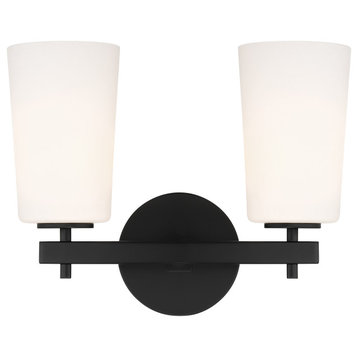 Colton 2 Light Black Wall Mount