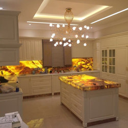 CEILING GLASS CHANDELIER - Products