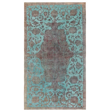 Vintage Lahore Collection Hand-Knotted Lamb's Wool Area Rug, 4'11"x 8'9"