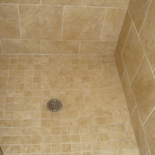 Tile shower pan