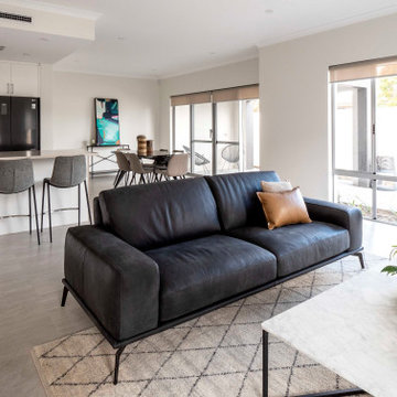Open plan Living Dining Furniture plan