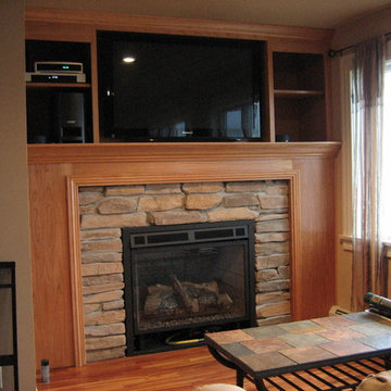 fireplace mantel